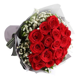 send 1 dozen red roses in bouquet to japan