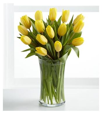 send 12 yellow tulip to japan
